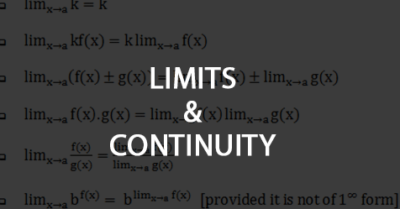 Introduction of Limits, Continuity & Differentiability – Class 12th & IIT-JEE